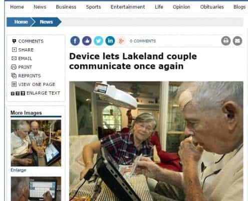 Device lets Lakeland couple communicate once again
