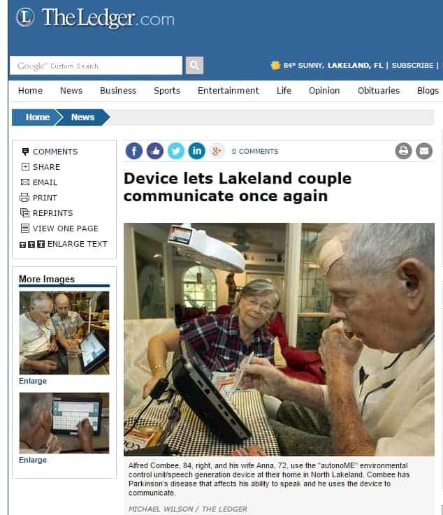 Device lets Lakeland couple communicate once again