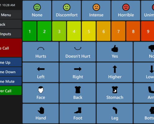 Easy to access Pain Chart assists autonoME users as they communicate with caregivers